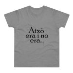 Camiseta hombre punto liso - Gris deportivo jaspeado - Camiseta «Això era i no era…»