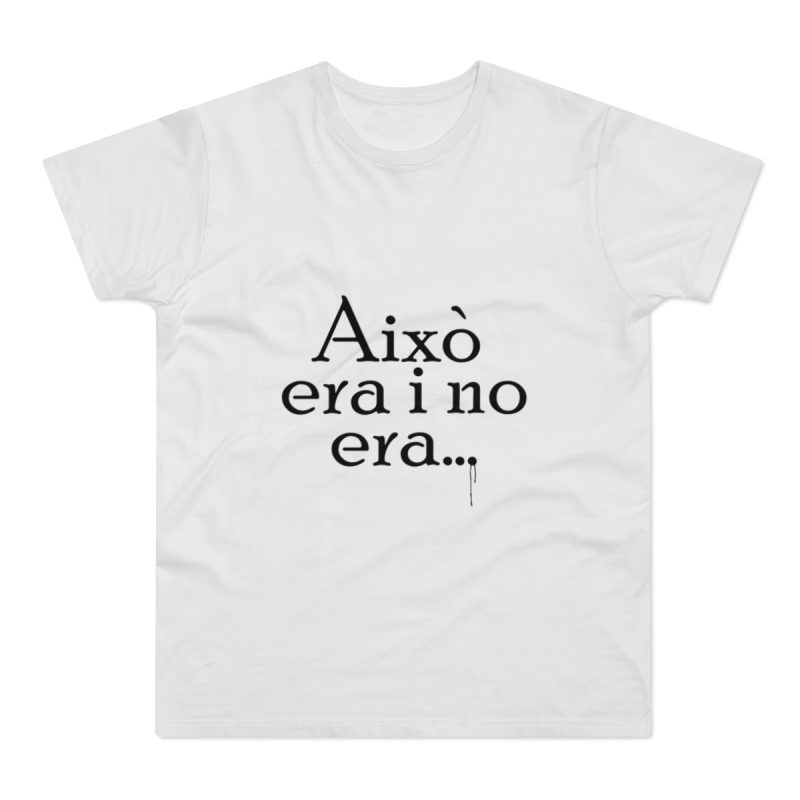 Camiseta hombre punto liso - Blanco - Camiseta «Això era i no era…»