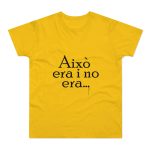 Camiseta hombre punto liso - Amarillo dorado - Camiseta «Això era i no era…»