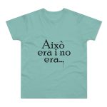 Camiseta hombre punto liso - Verde menta - Camiseta «Això era i no era…»