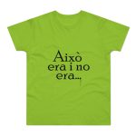 Camiseta hombre punto liso - Verde orquidea - Camiseta «Això era i no era…»