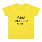 Camiseta hombre punto liso - Amarillo solar - Camiseta «Això era i no era…»