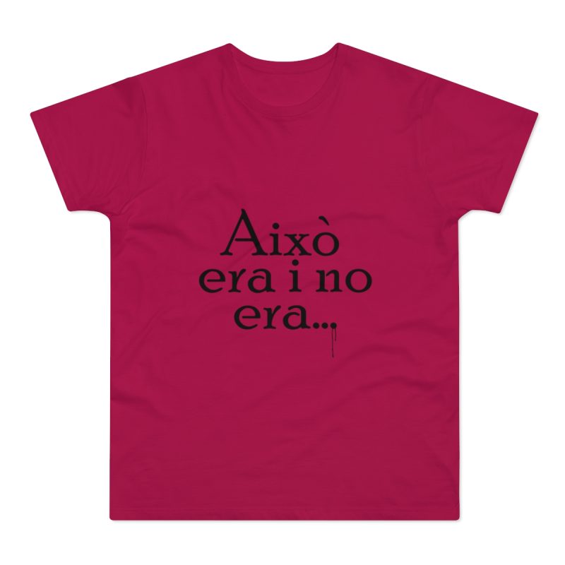 Camiseta hombre punto liso - Sorbete - Camiseta «Això era i no era…»
