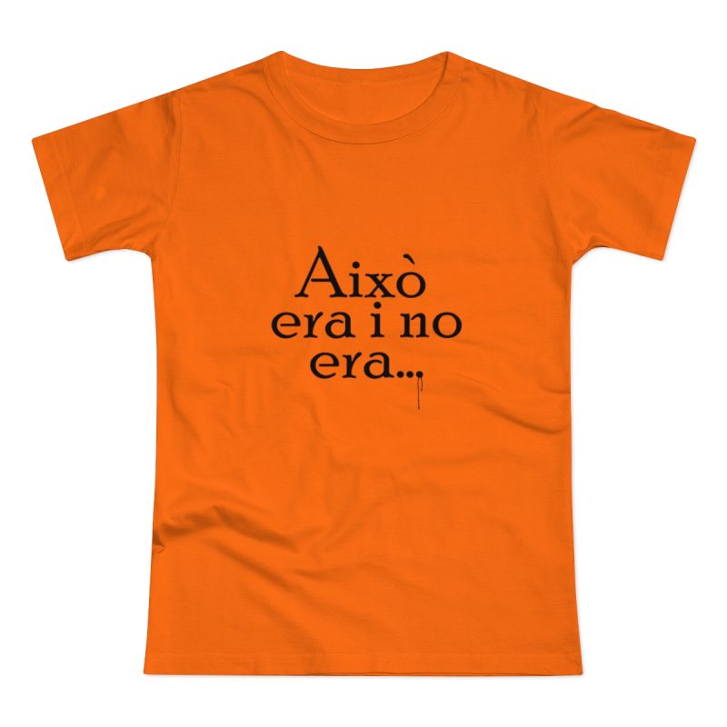 Camiseta mujer punto liso - Naranja - Camiseta «Això era i no era…»