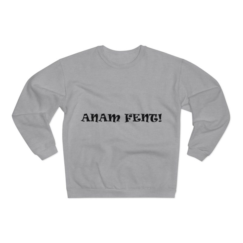 Sudadera cuello redondo premium - Gris jaspeado claro - Anam fent