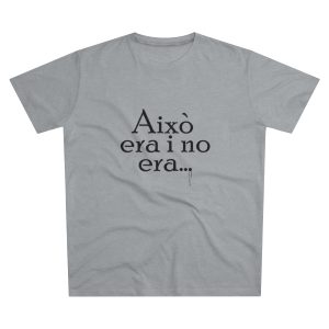 Camiseta hombre corte moderno - Gris Oxford claro - Camiseta «Això era i no era…»