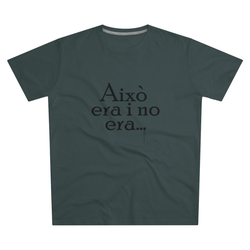 Camiseta hombre corte moderno - Gris marengo - Camiseta «Això era i no era…»