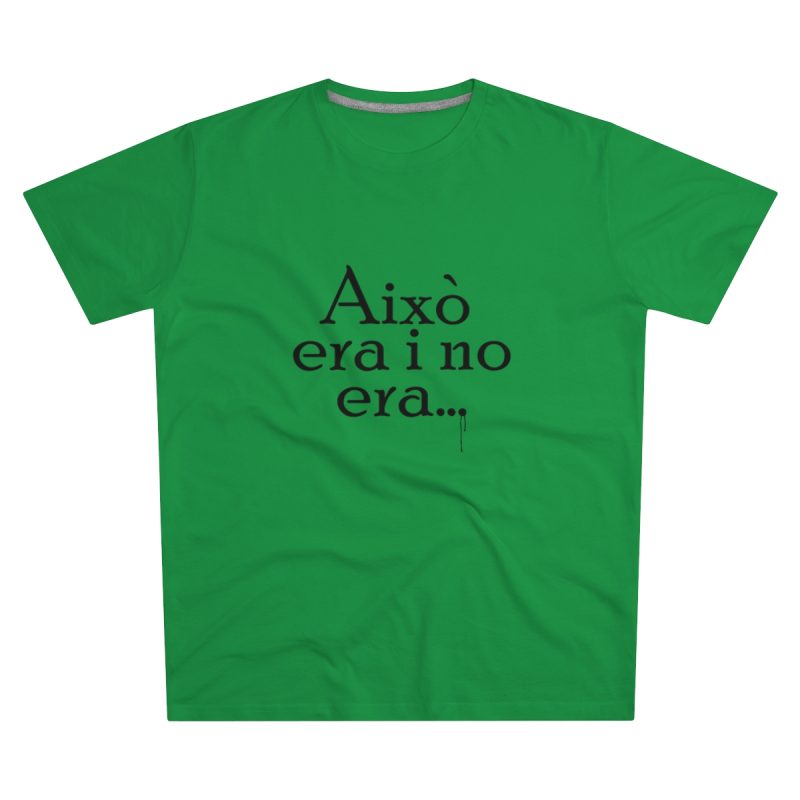 Camiseta hombre corte moderno - Verde Kelly - Camiseta «Això era i no era…»