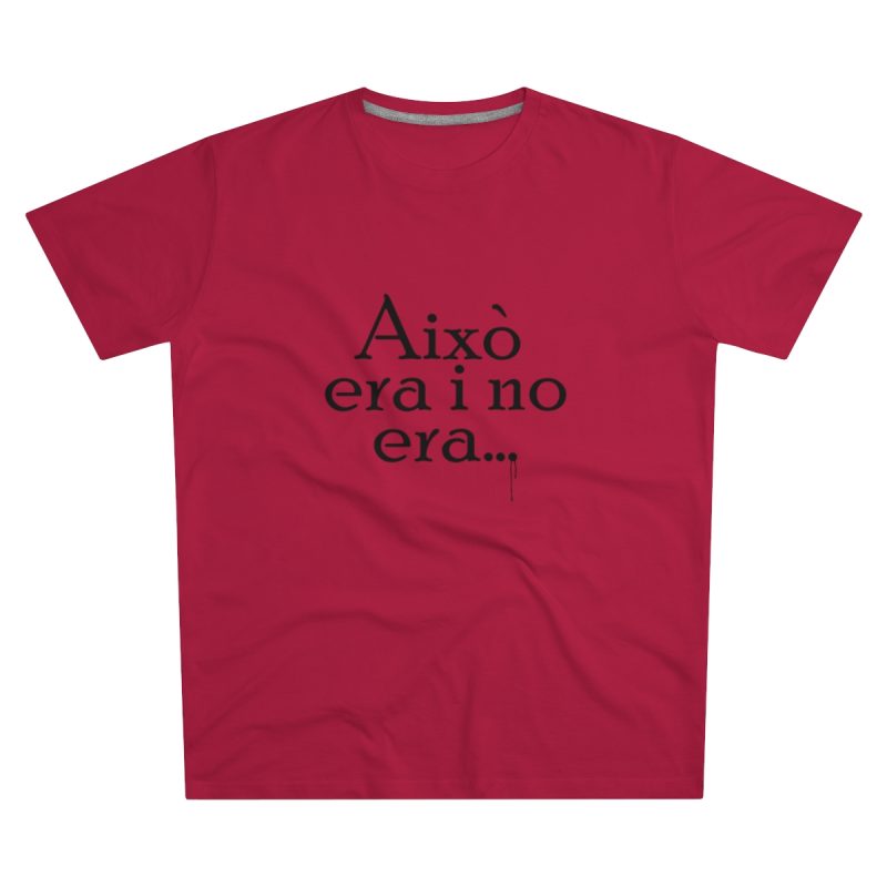 Camiseta hombre corte moderno - Rojo - Camiseta «Això era i no era…»