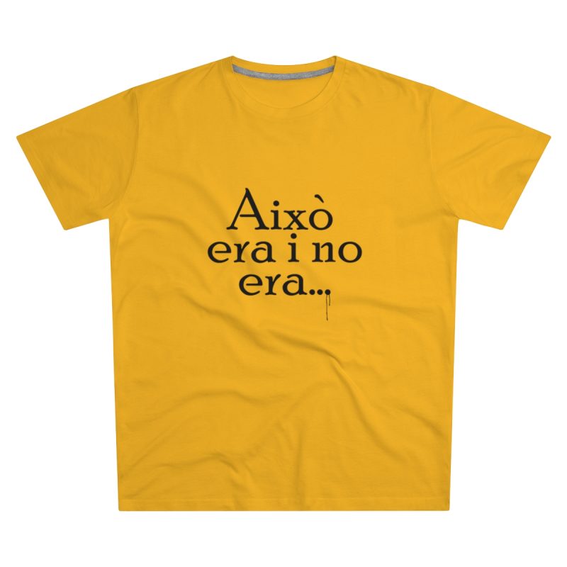 Camiseta hombre corte moderno - Amarillo girasol - Camiseta «Això era i no era…»