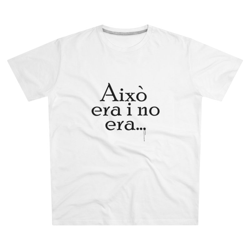 Camiseta hombre corte moderno - Blanco - Camiseta «Això era i no era…»
