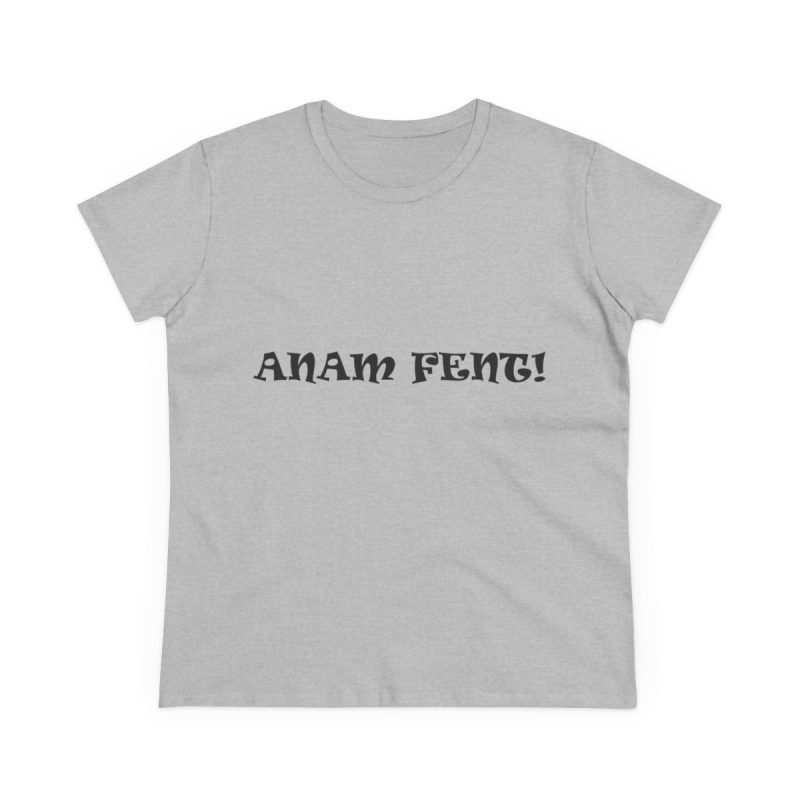 Camiseta mujer algodon medio - Gris deportivo - Anam fent