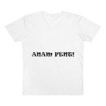 Camiseta hombre cuello de pico Presenter - Blanco - Anam fent