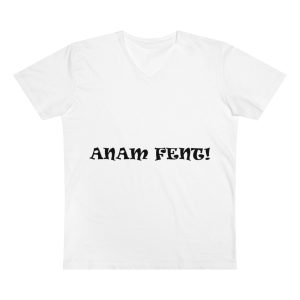 Camiseta hombre cuello de pico Presenter - Blanco - Anam fent