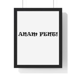 Poster enmarcado vertical - Negro - Anam fent