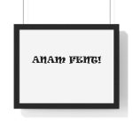 Poster enmarcado horizontal - Negro - Anam fent Poster enmarcado horizontal - Negro - Anam fent