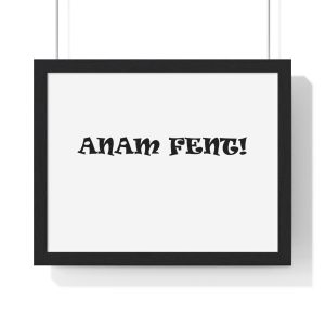 Poster enmarcado horizontal - Negro - Anam fent