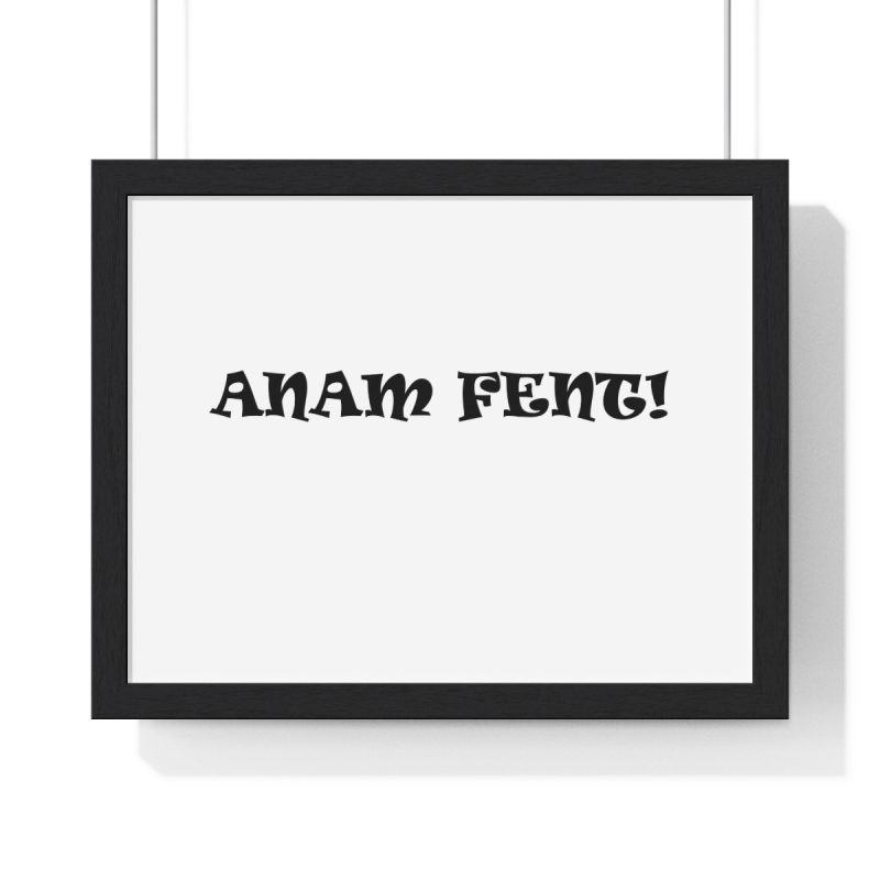 Poster enmarcado horizontal - Negro - Anam fent Poster enmarcado horizontal - Negro - Anam fent