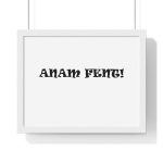 Poster enmarcado horizontal - Blanco - Anam fent Poster enmarcado horizontal - Blanco - Anam fent