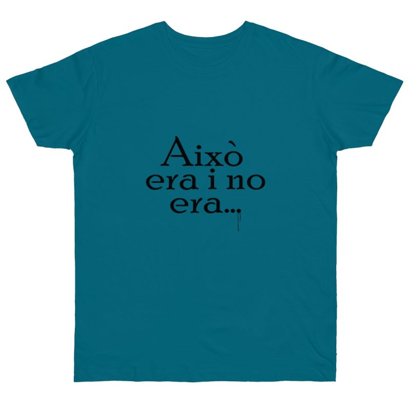Camiseta punto liso - Azul diva - Camiseta «Això era i no era…»