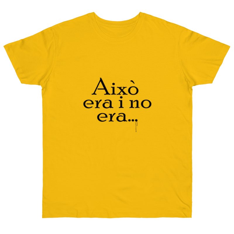 Camiseta punto liso - Amarillo dorado - Camiseta «Això era i no era…»
