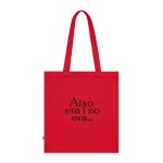 Bolsa de algodon organico - Rojo clasico - Camiseta «Això era i no era…»