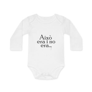 Body bebe manga larga organico - Blanco - Camiseta «Això era i no era…»