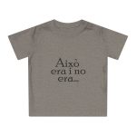 Camiseta de bebe - Gris jaspeado melange - Camiseta «Això era i no era…»