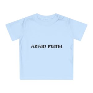 Camiseta de bebe - Azul empolvado - Anam fent
