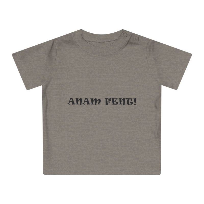 Camiseta de bebe - Gris jaspeado melange - Anam fent