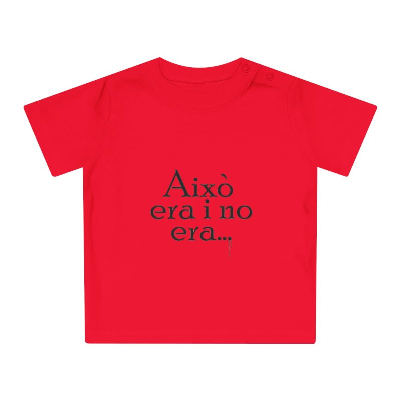 Camiseta de bebe - Rojo - Camiseta «Això era i no era…»