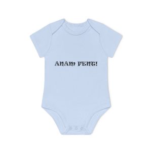 Body bebe manga corta organico - Azul empolvado - Anam fent