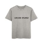 Camiseta oversize lavado acido - Gris asfalto - Anam fent