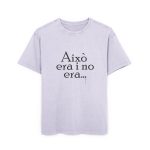 Camiseta oversize lavado acido - Lila suave - Camiseta «Això era i no era…»