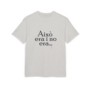 Camiseta oversize gruesa - Gris jaspeado claro - Camiseta «Això era i no era…»