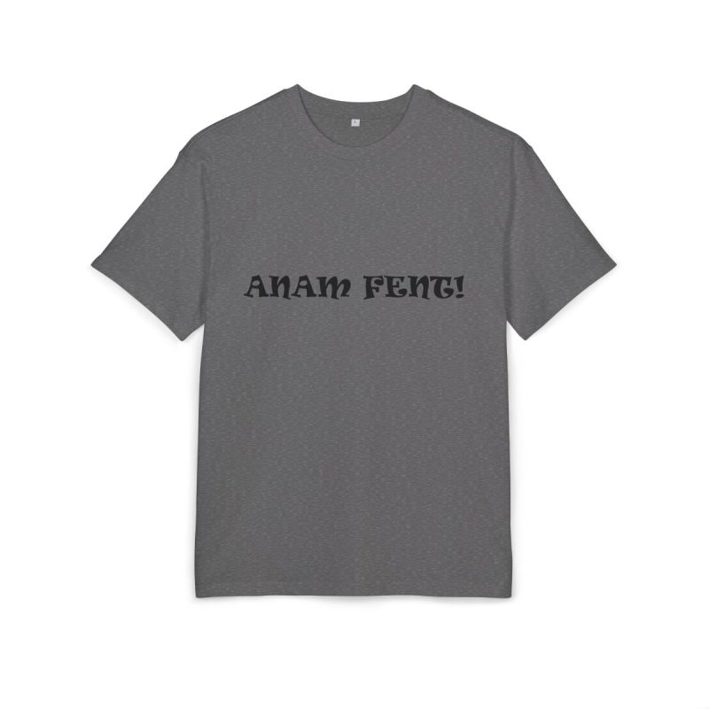 Camiseta oversize gruesa - Gris marengo jaspeado - Anam fent