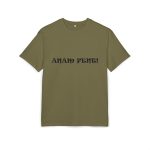 Camiseta oversize gruesa - Verde oliva - Anam fent