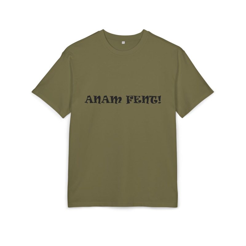 Camiseta oversize gruesa - Verde oliva - Anam fent