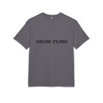 Camiseta oversize gruesa - Gris iman - Anam fent