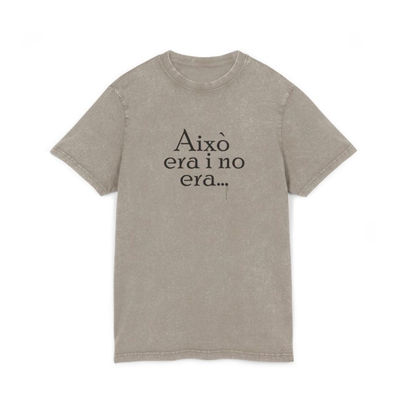 Camiseta lavado acido cuello redondo - Caqui oscuro - Camiseta «Això era i no era…»