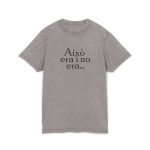 Camiseta lavado acido cuello redondo - Gris asfalto - Camiseta «Això era i no era…»