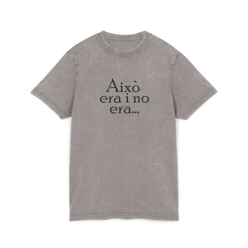 Camiseta lavado acido cuello redondo - Gris asfalto - Camiseta «Això era i no era…»