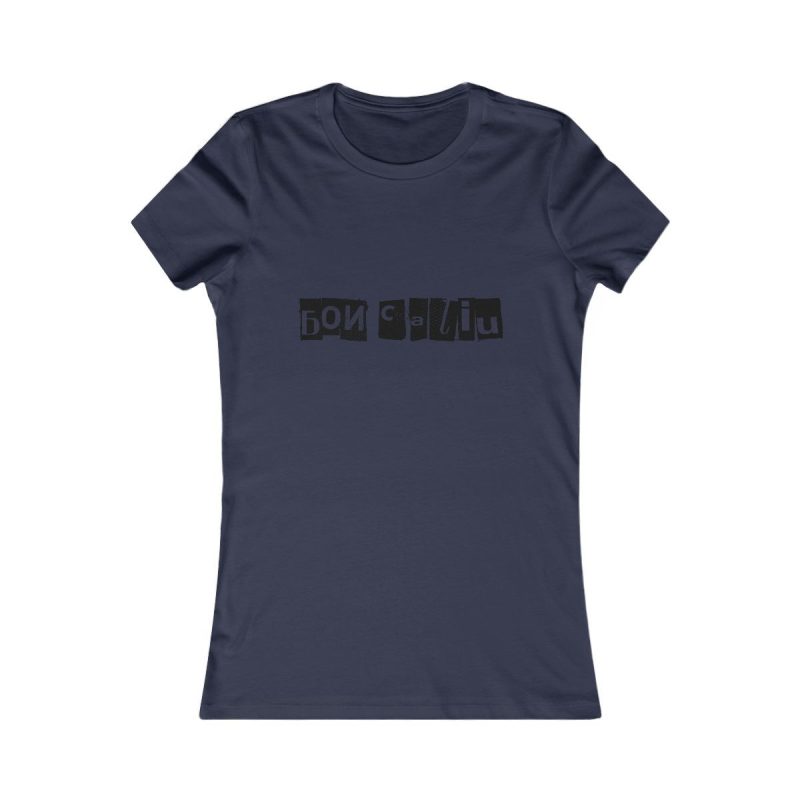 Camiseta mujer Favorite - Azul marino - Camiseta «Bon caliu»