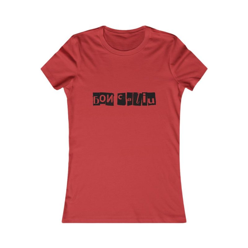 Camiseta mujer Favorite - Rojo - Camiseta «Bon caliu»