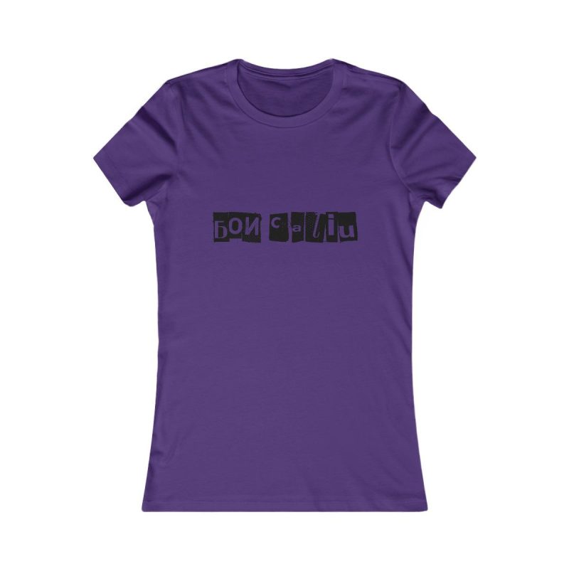 Camiseta mujer Favorite - Morado equipo - Camiseta «Bon caliu»