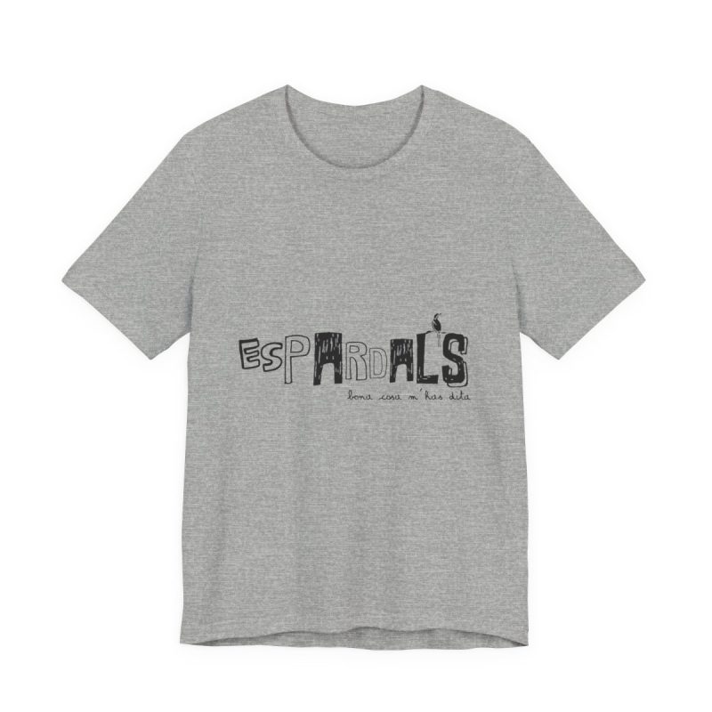Camiseta jersey manga corta - Gris jaspeado - Espardals — Bona cosa m’has dita Camiseta jersey manga corta - Gris jaspeado - Espardals — Bona cosa m’has dita