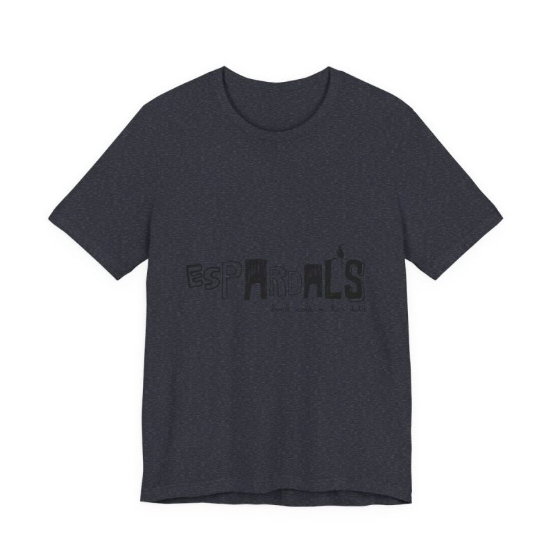 Camiseta jersey manga corta - Azul marino jaspeado - Espardals — Bona cosa m’has dita