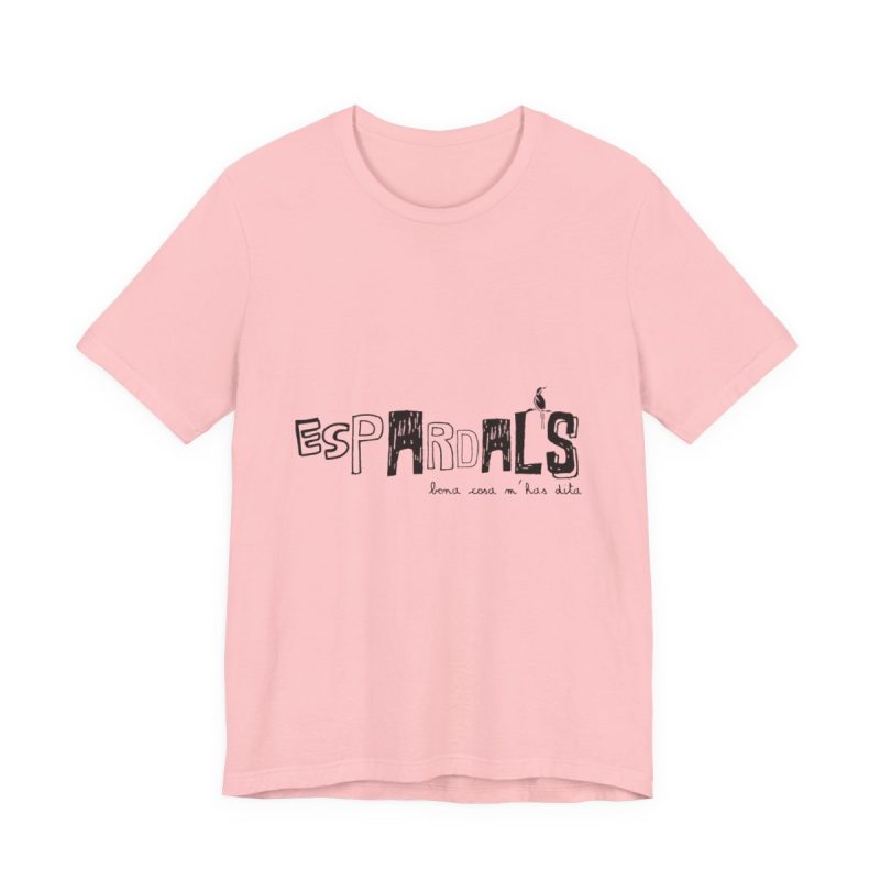 Camiseta jersey manga corta - Rosa - Espardals — Bona cosa m’has dita