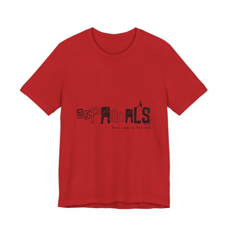 Camiseta jersey manga corta - Rojo - Espardals — Bona cosa m’has dita