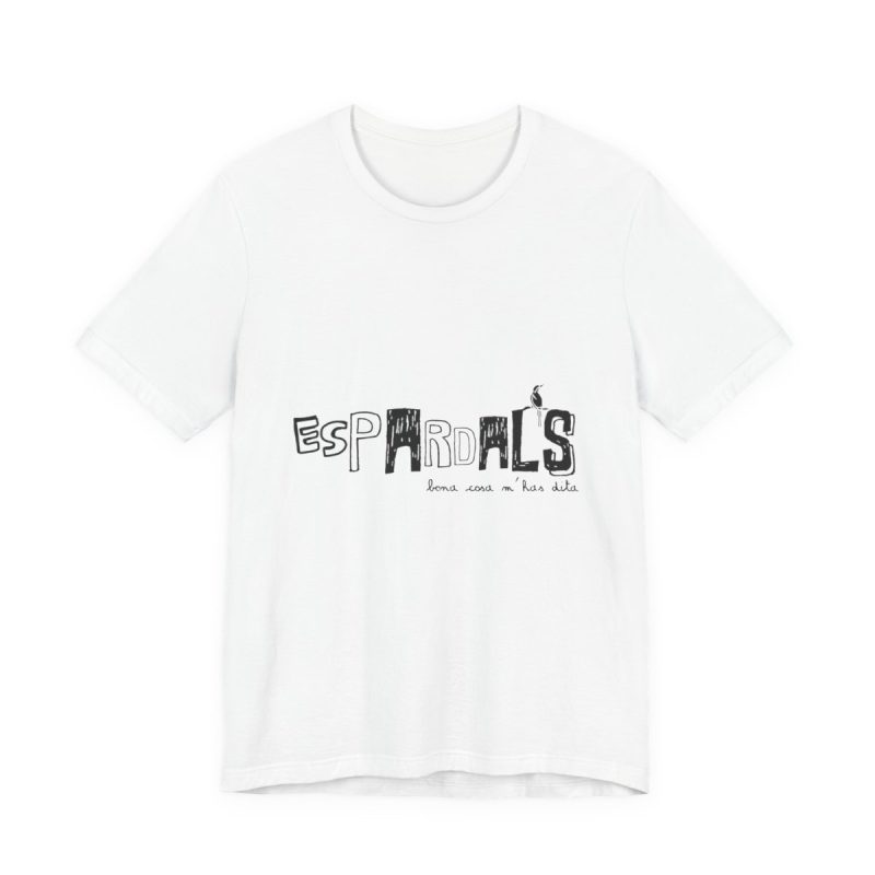 Camiseta jersey manga corta - Blanco - Espardals — Bona cosa m’has dita